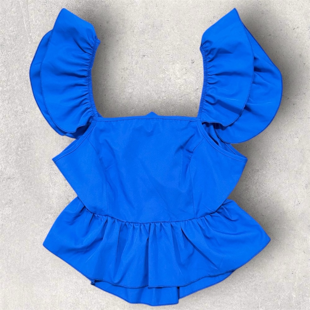 Royal Blue Blouse, Size M